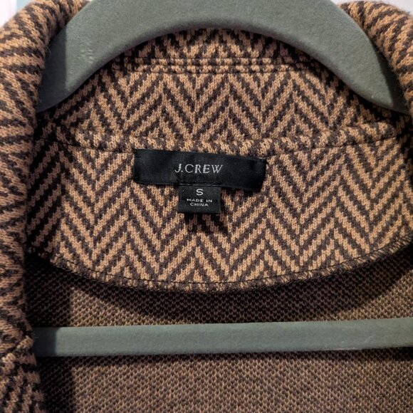J. Crew Sophie Open Front Sweater Blazer Chevron Size Small - Picture 4 of 5